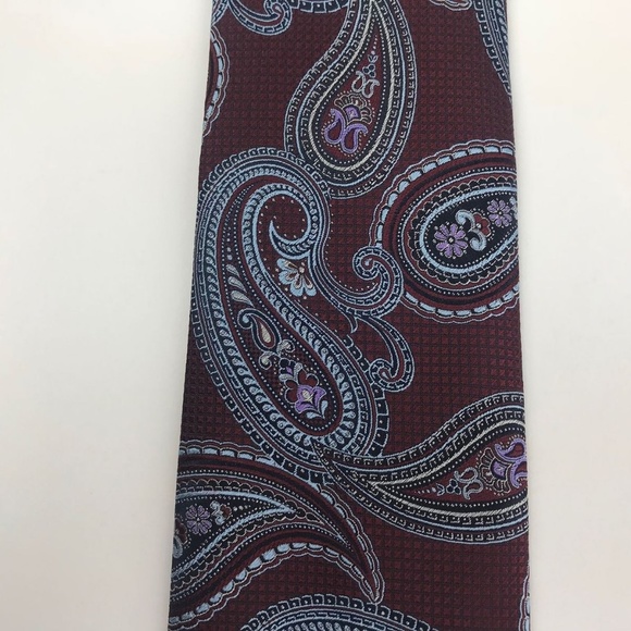 Ermenegildo zenga tie 100% - Gem Ermenegildo Zenga 100% Silk Classic Width Neck Tie
